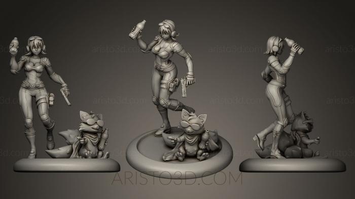 Figurines heroes, monsters and demons (STKM_0099) 3D model for CNC machine